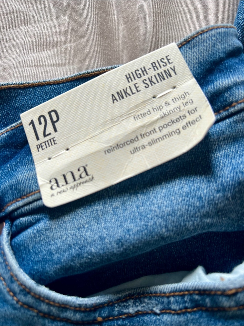a.n.a High-Rise Ankle Skinny Jeans - Medium Blue